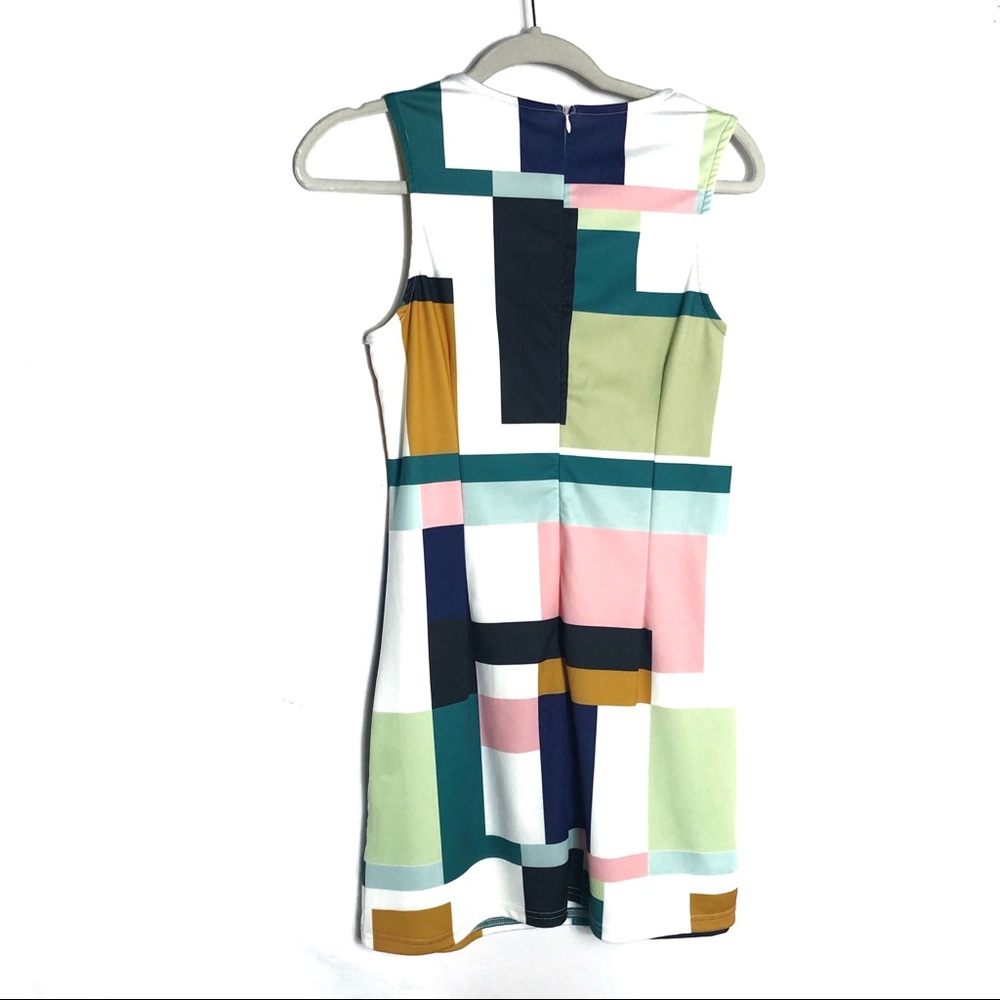 Modern Geometric Rectangle Dress